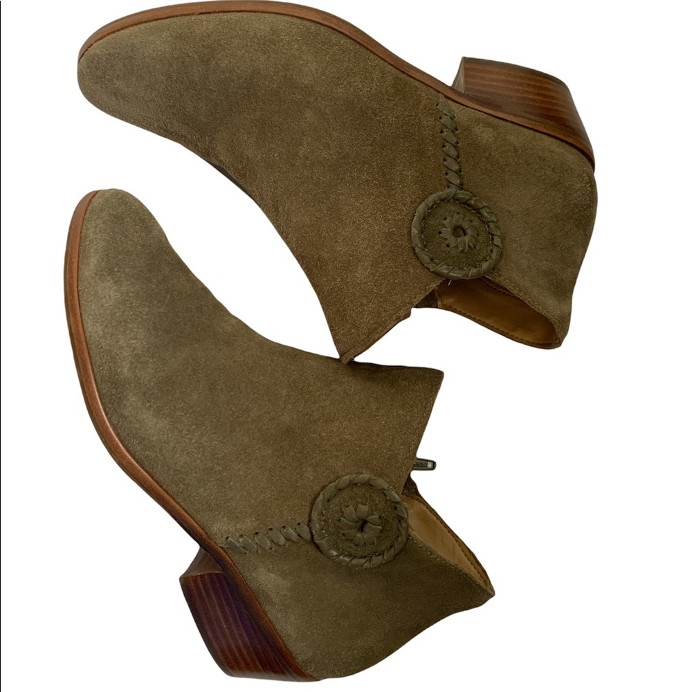 Jack Rogers | Suede Leather Ankle Booties size 8